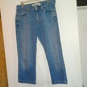 Levi's cropped jeans blue size 8
